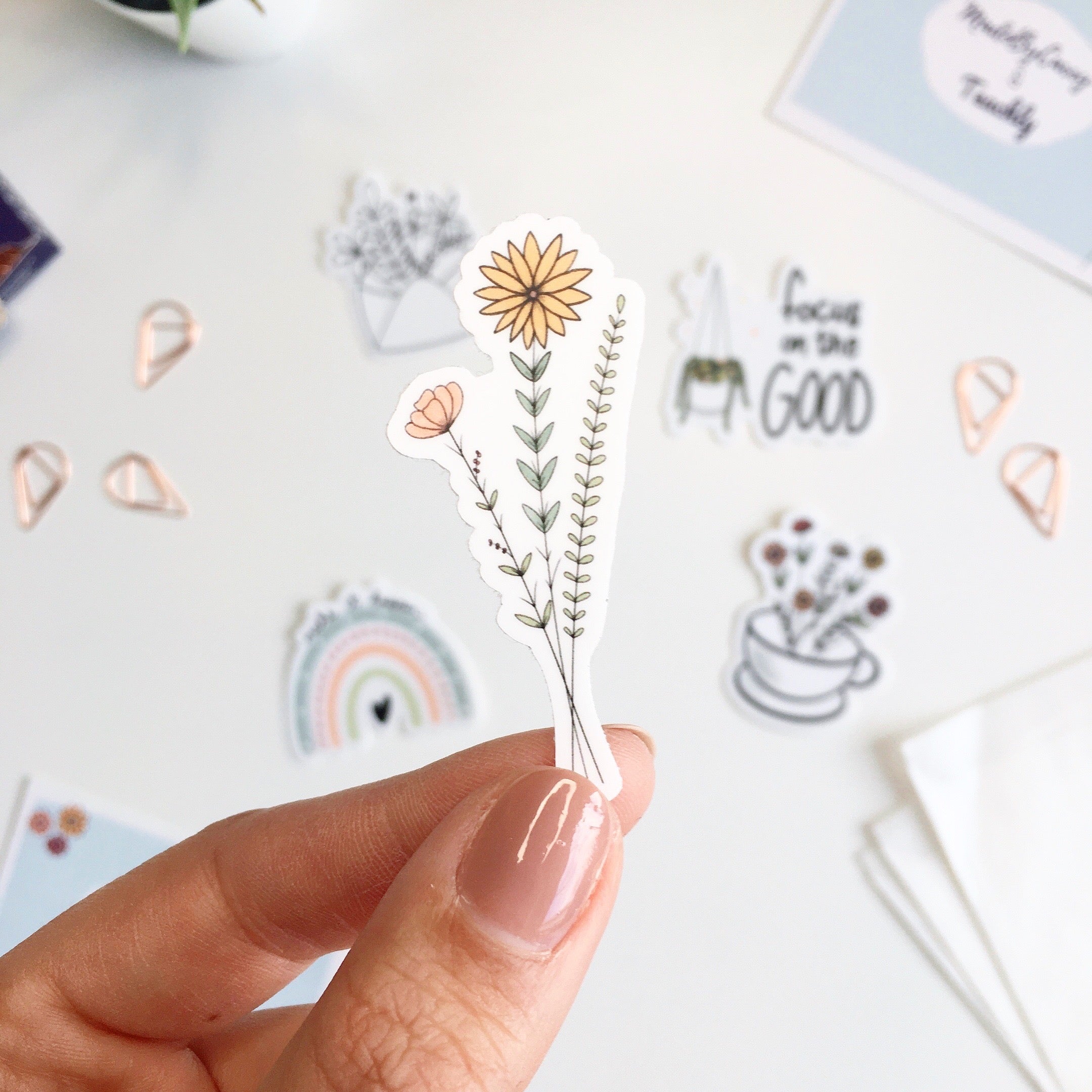 Der Bouqet Aufkleber aus dem Bloom Sticker Set von Teachly und MadeByCarry