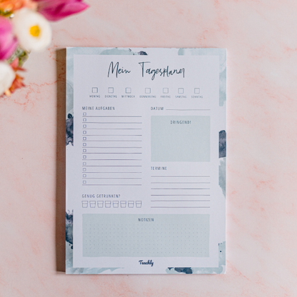 Teachly Tagesplaner im A4 Format und im mintfarbenen Design