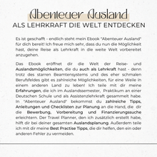 Lade das Bild in den Galerie-Viewer, Vorstellung von Deborah Wagners E-Book &quot;Abenteuer Ausland - Als Lehrkraft die Welt entdecken&quot;
